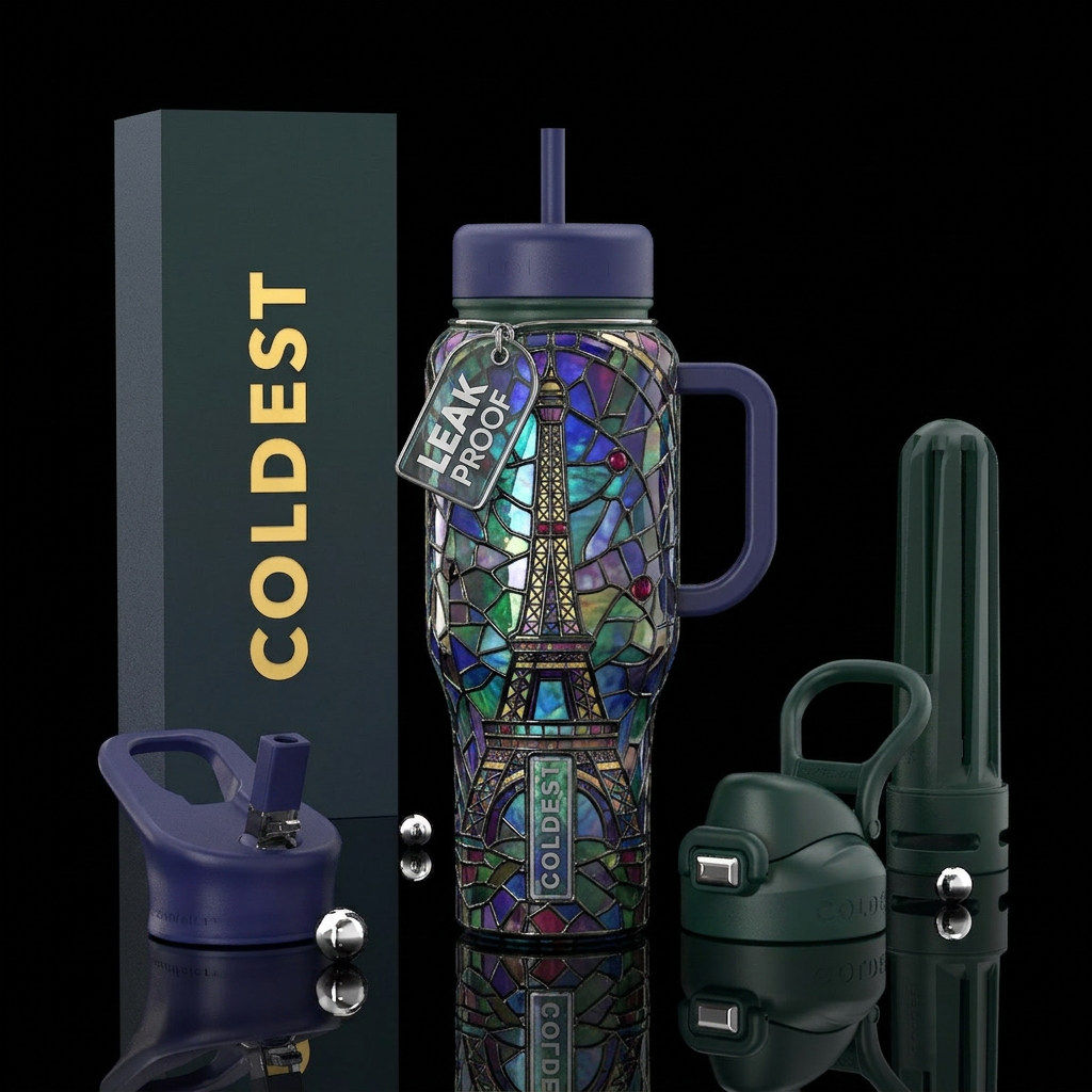 The Parisian Collection water bottle design