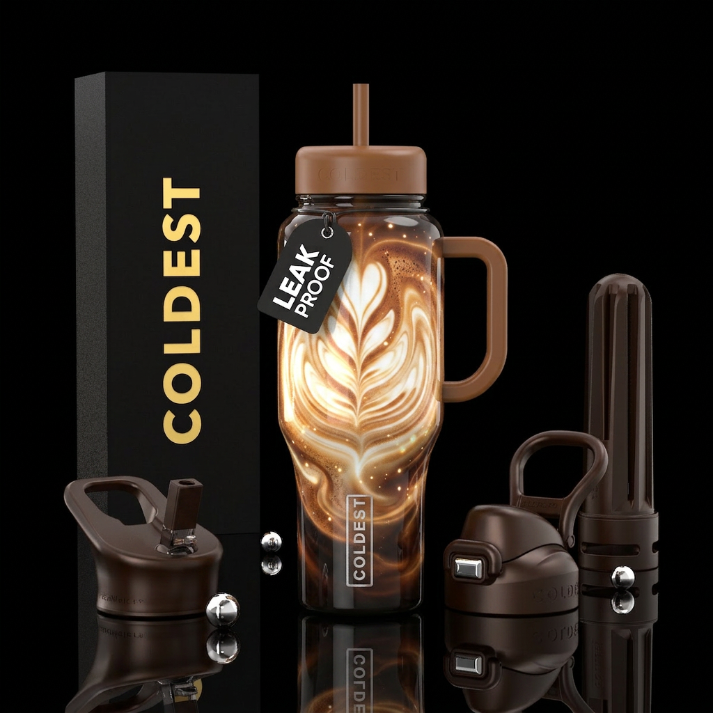 Froth art, glossy,glowie water bottle design
