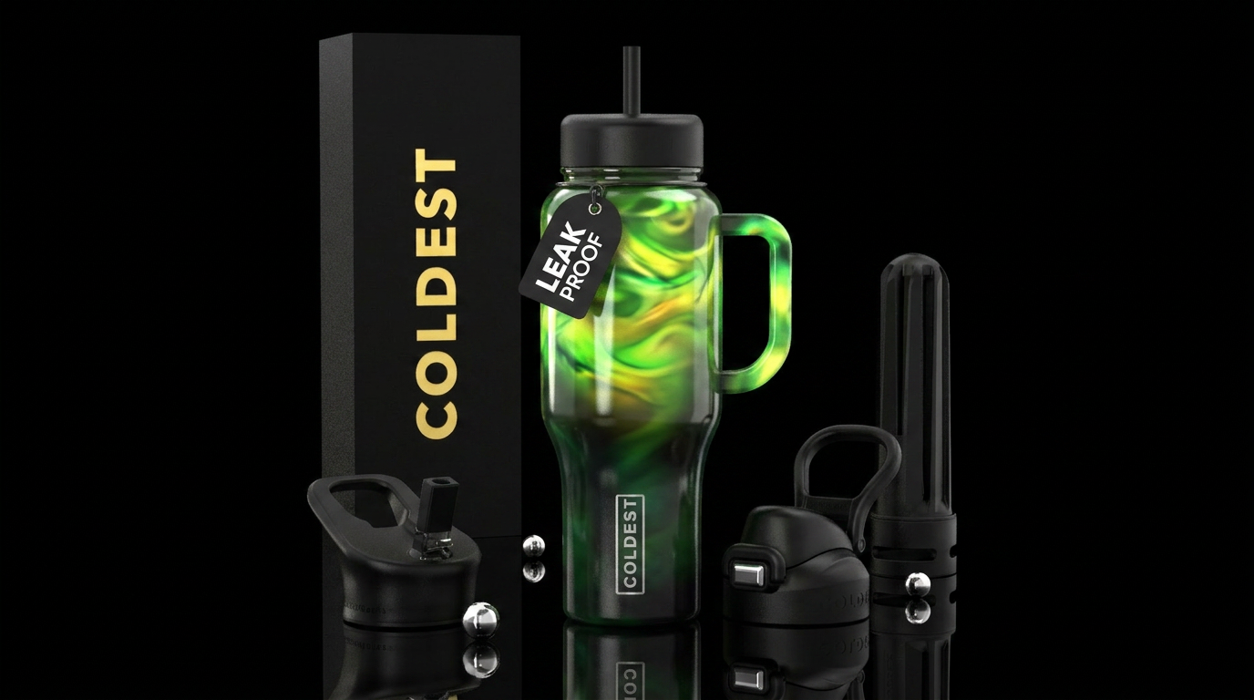 Good time,  glossy,glowie, cocktail, margarita water bottle design