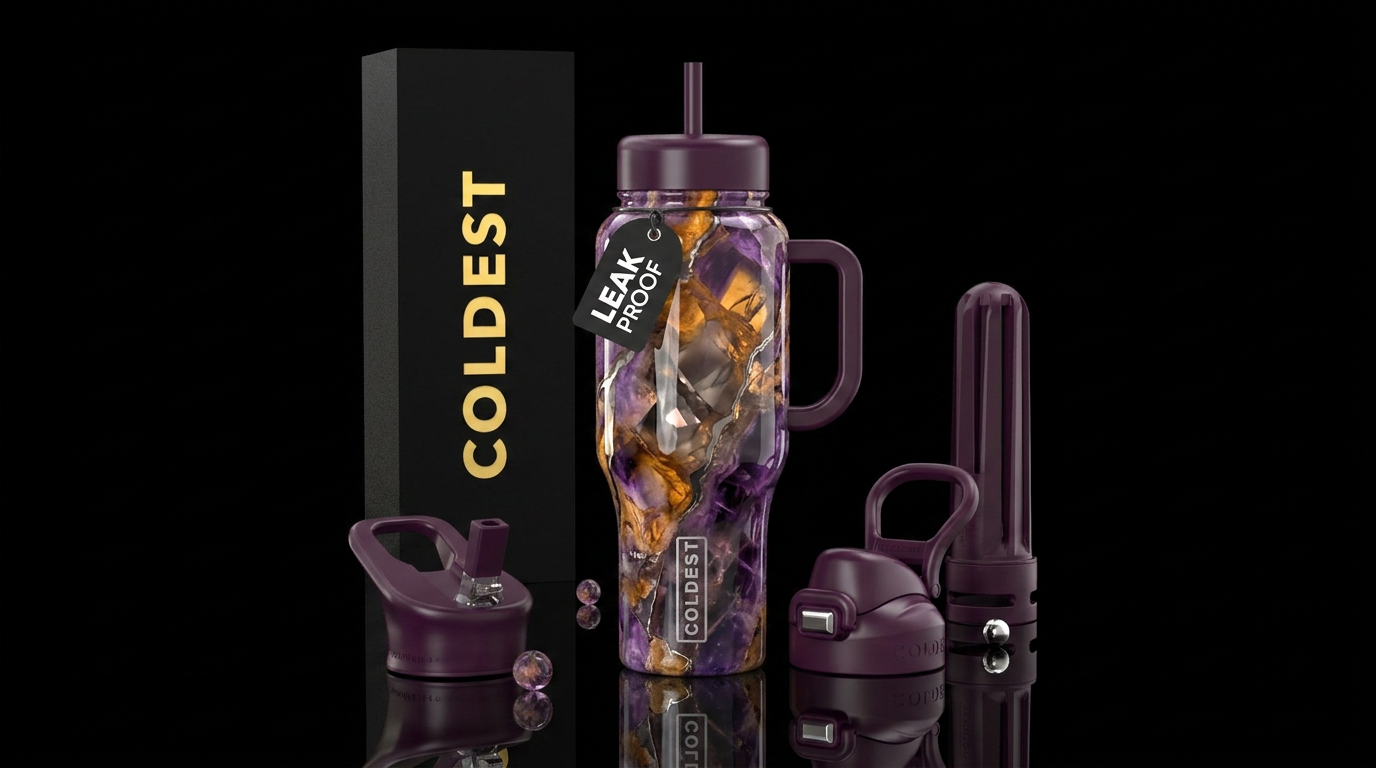 Amitrine, , ,glossy,zinc, marbled water bottle design