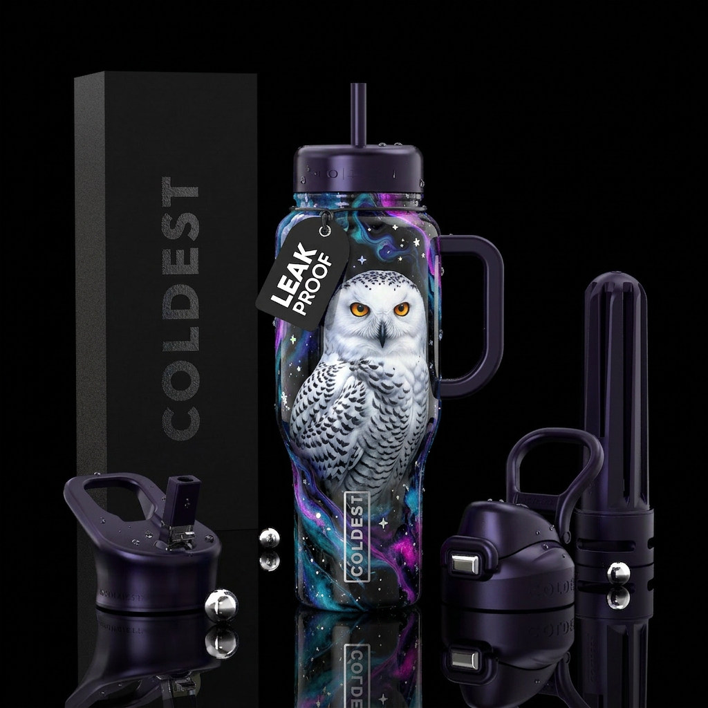 stunning, hyper-detailed custom tumbler wrap desig... water bottle design