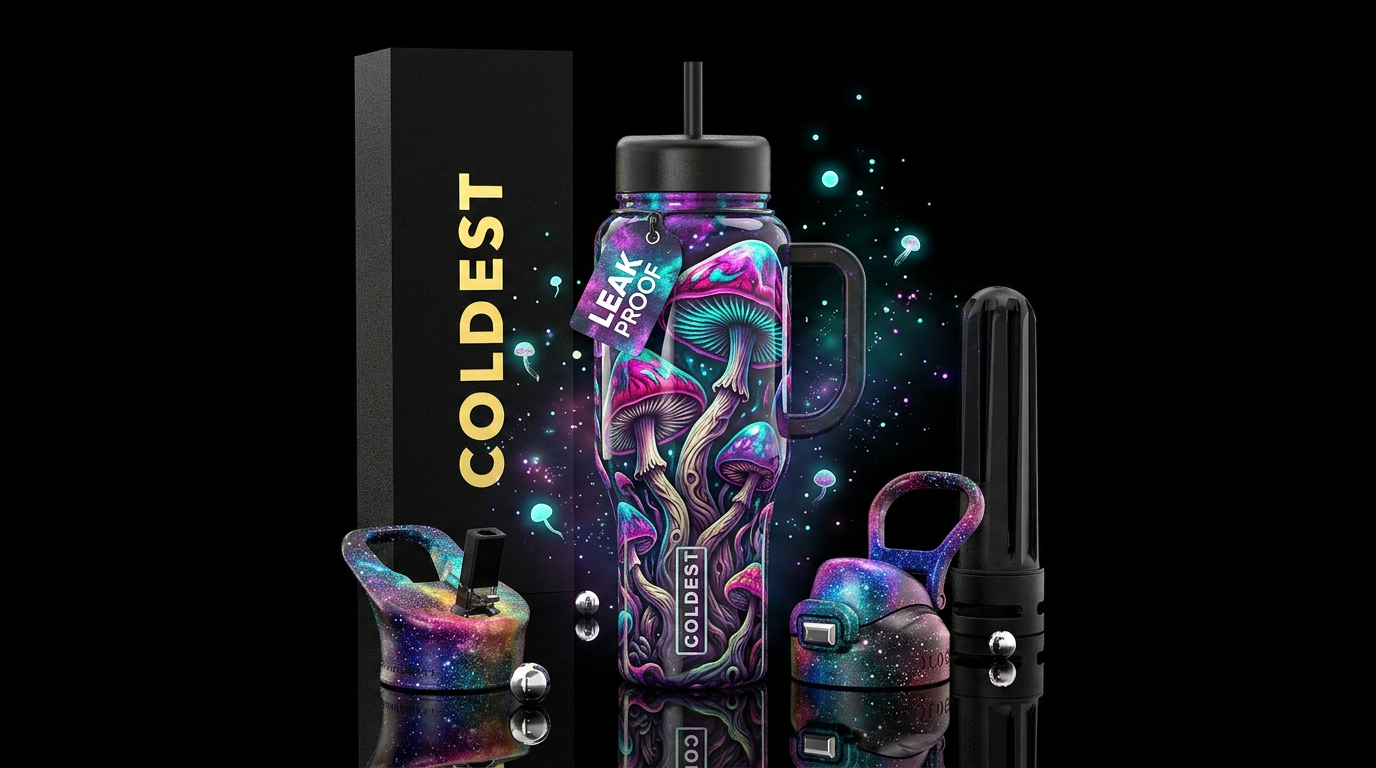 seamless 3D tumbler wrap design featuring an ultra... water bottle design