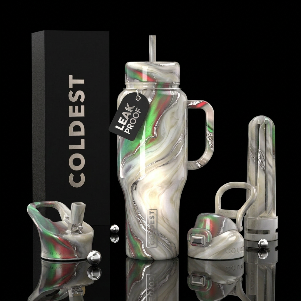 inspired by Gilded Age Estate opulence, alexanderi... water bottle design
