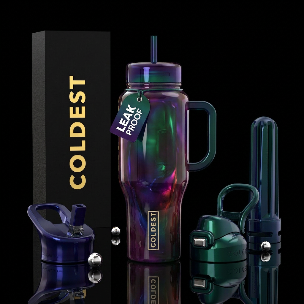 Unusual,glossy, mysteriously,trompe-l'œil, savvy, ... water bottle design