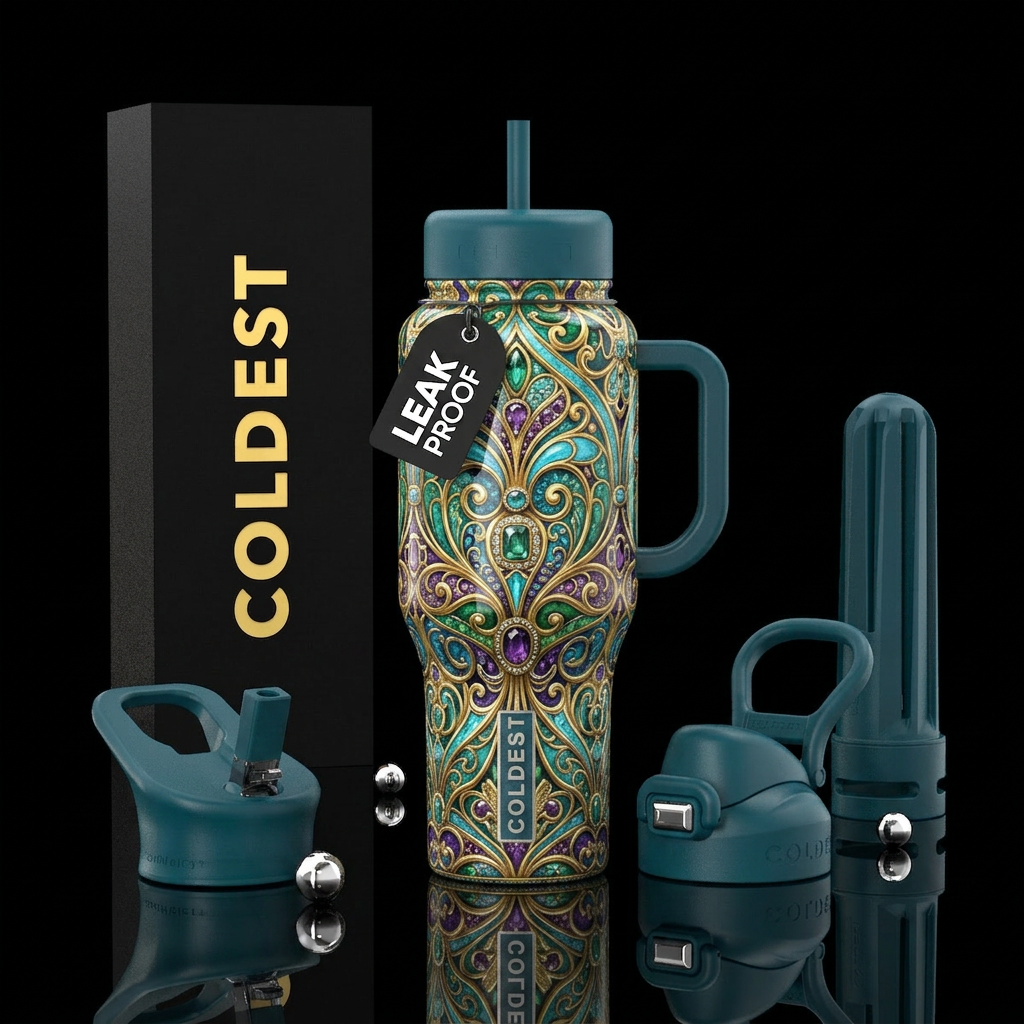 Unusual,glossy, mysteriously,trompe-l'œil, savvy, ... water bottle design