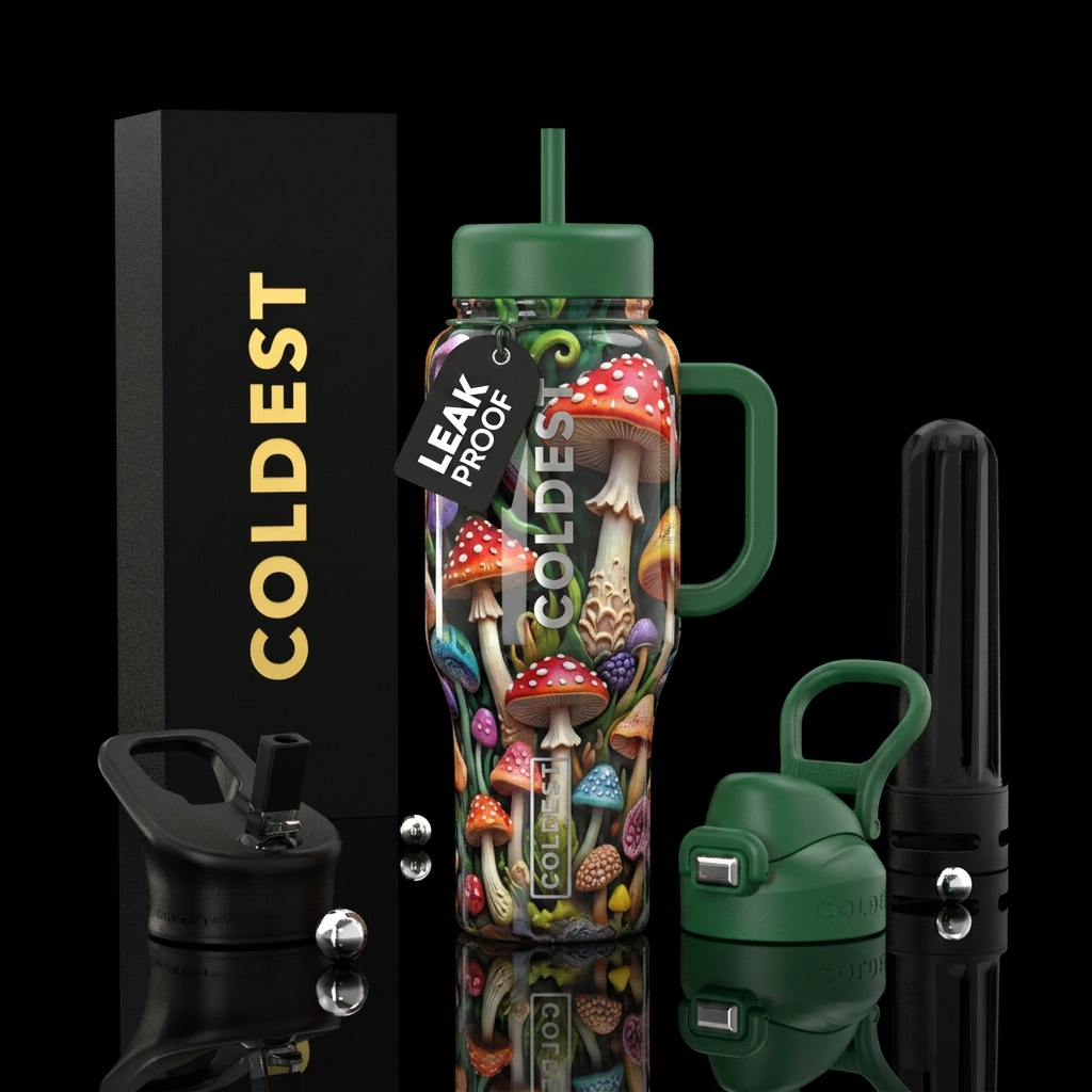 Unusual,glossy, mysteriously,trompe-l'œil, savvy, ... water bottle design