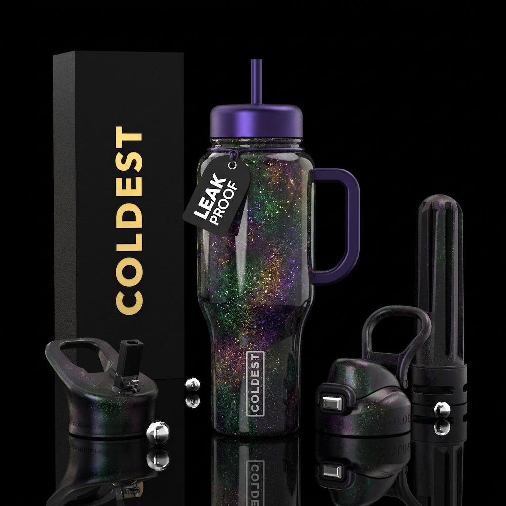 Unusual,glossy, mysteriously,trompe-l'œil, savvy, ... water bottle design