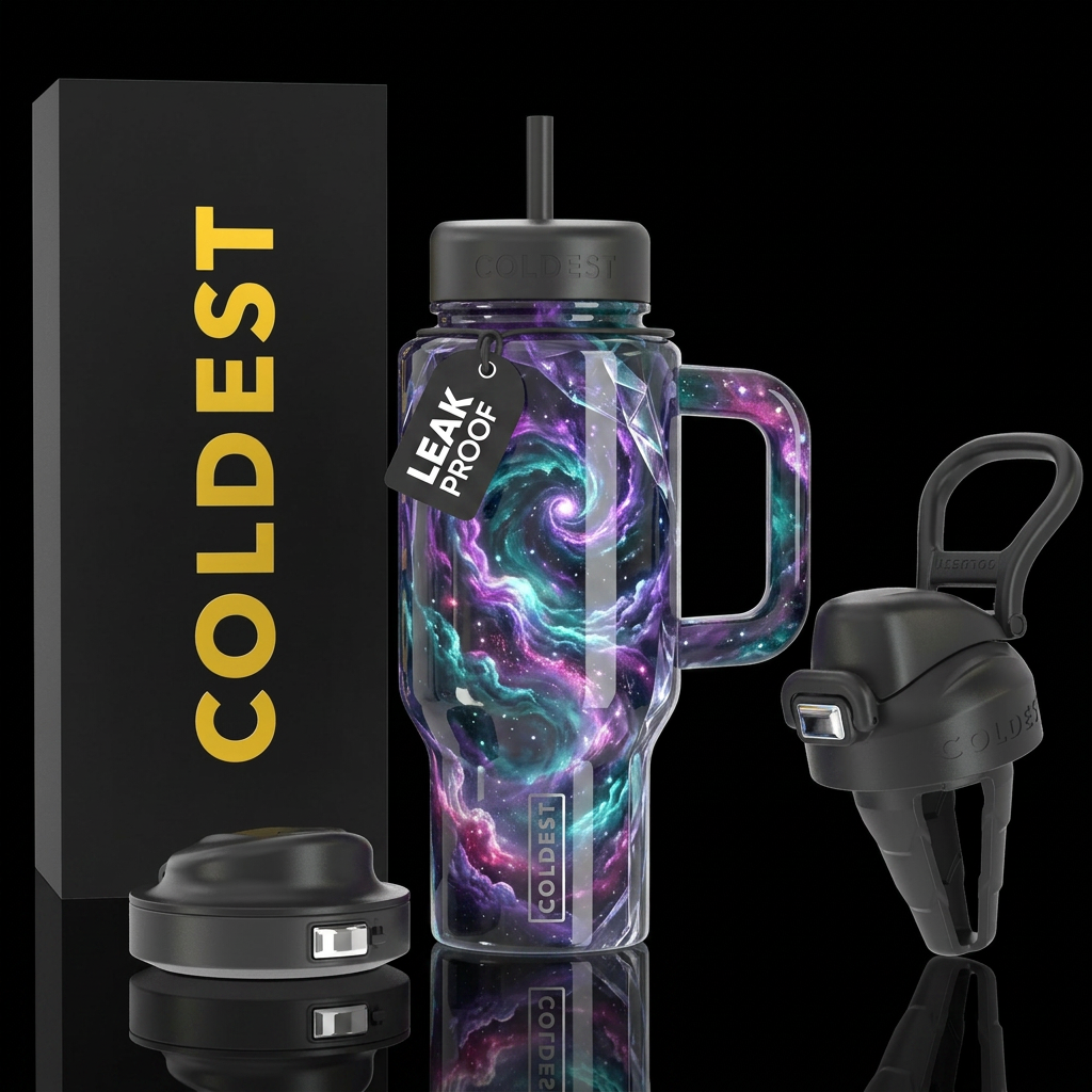 Unusual,glossy, mysteriously,trompe-l'œil, savvy, ... water bottle design