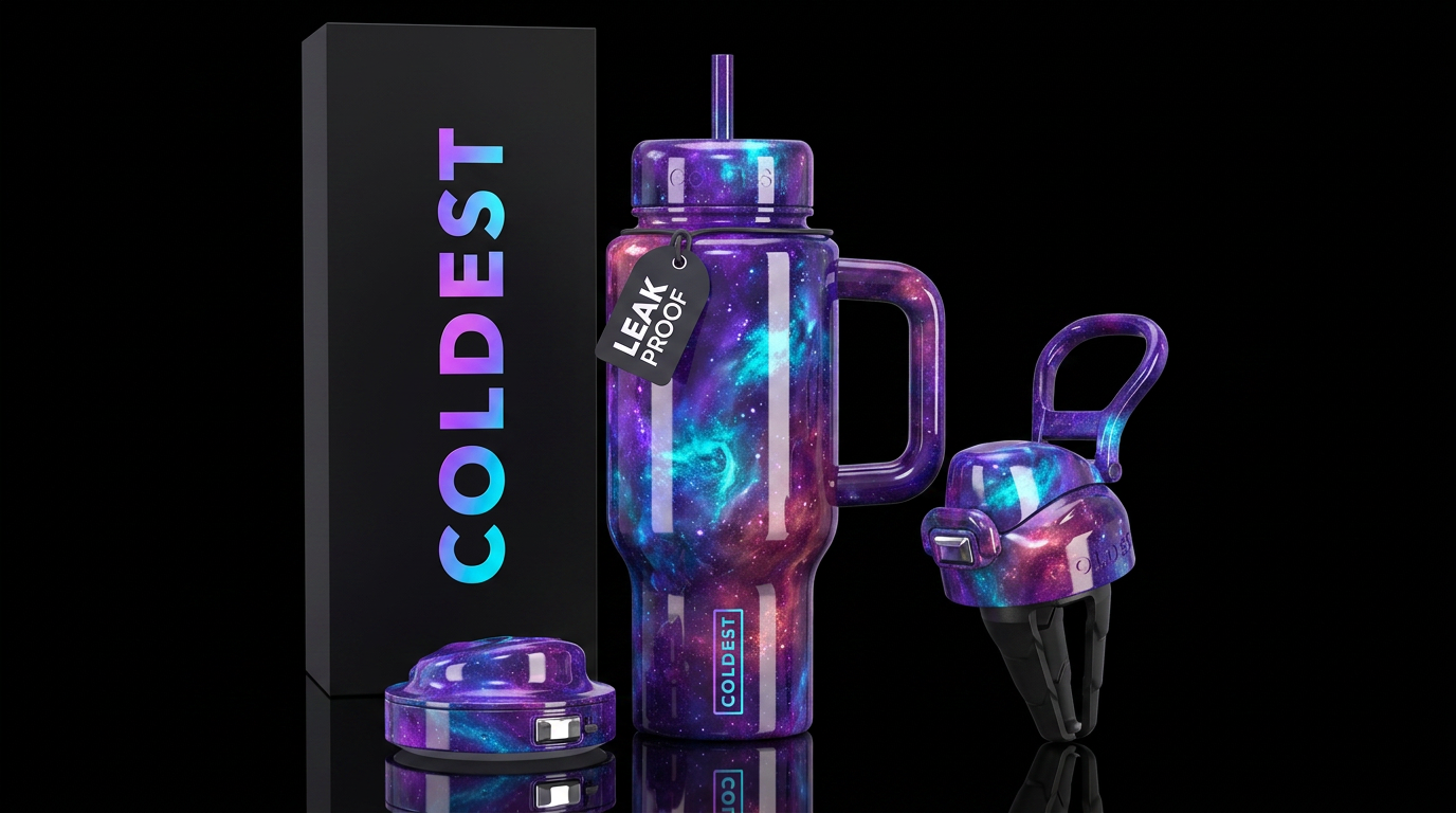 Unusual,glossy, mysteriously,trompe-l'œil, savvy, ... water bottle design