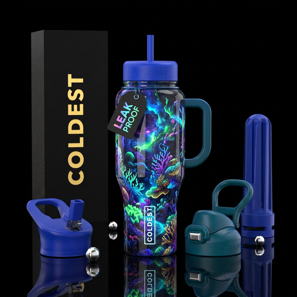 Rare, glossy,glowie,unique, alluring water bottle design