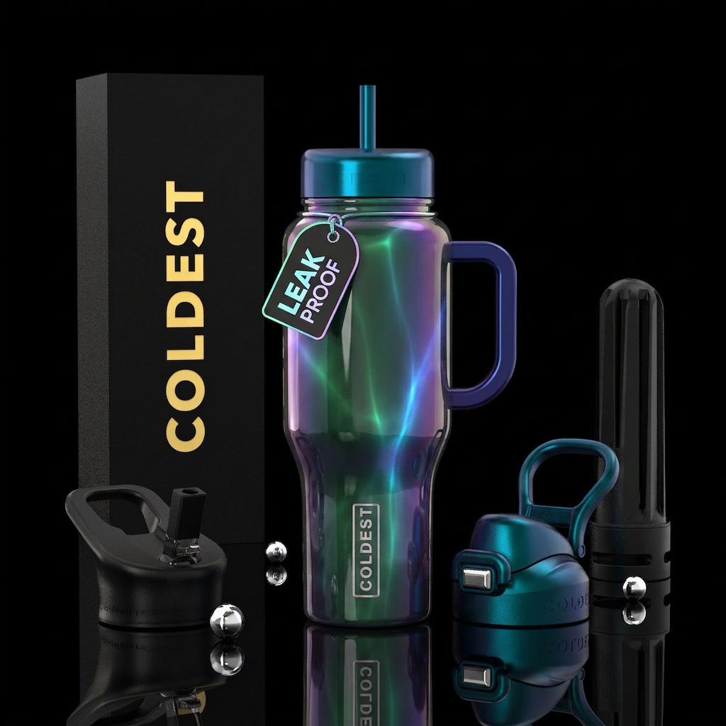 Rare, glossy,glowie,unique, alluring water bottle design