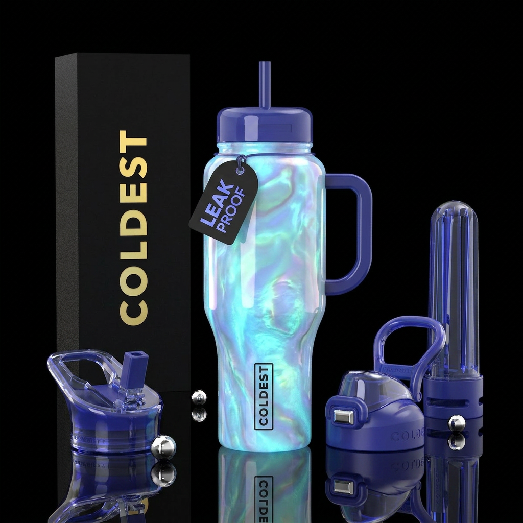 Rare, glossy,glowie,unique, alluring water bottle design