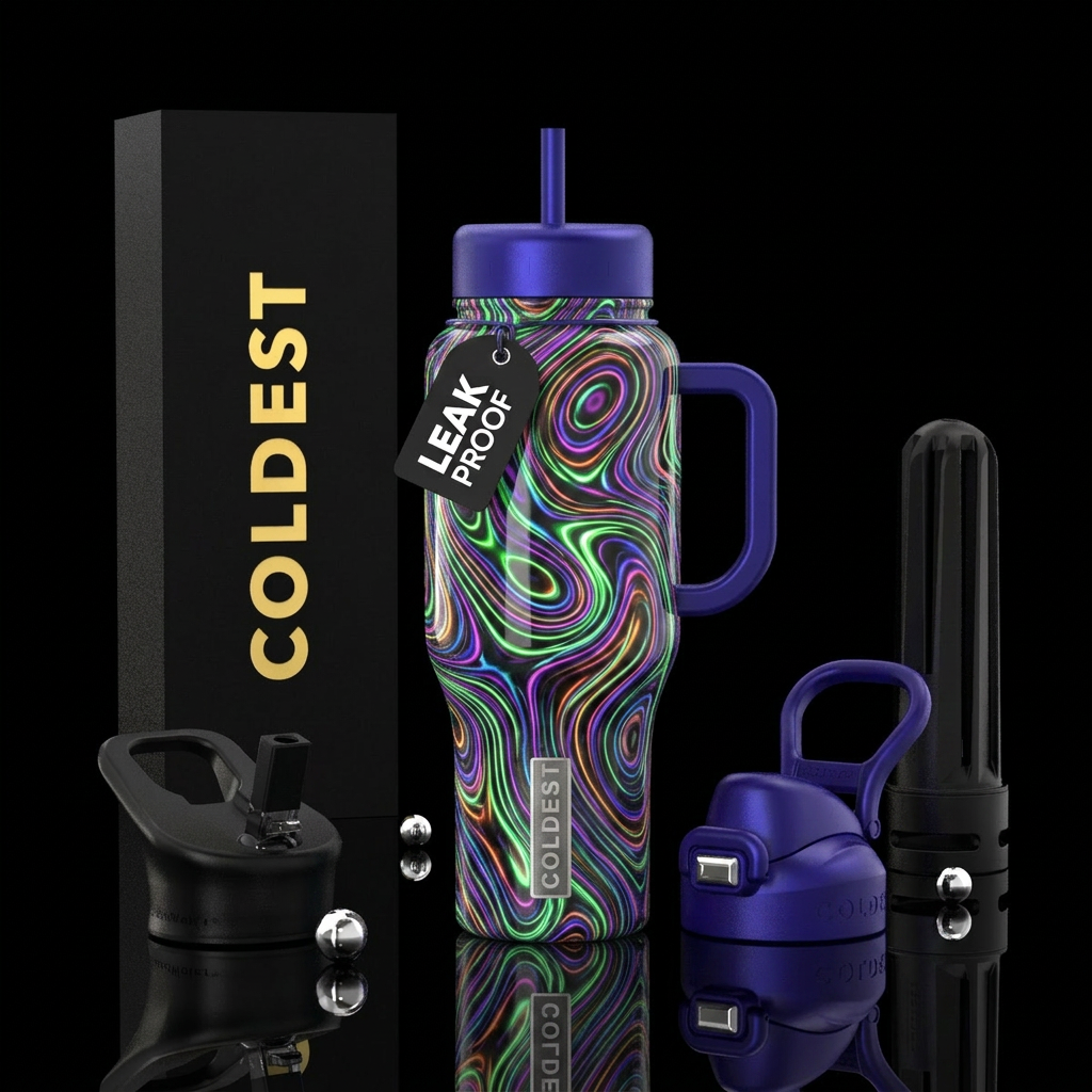 Loopy, crazy,alluring, glossy, glowie, savvy, trom... water bottle design