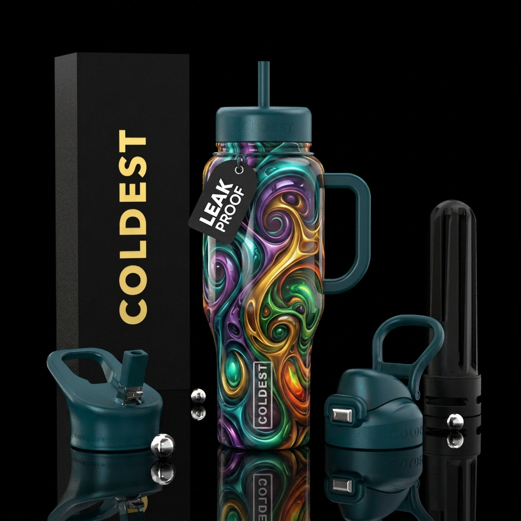 Loopy, crazy,alluring, glossy, glowie, savvy, trom... water bottle design
