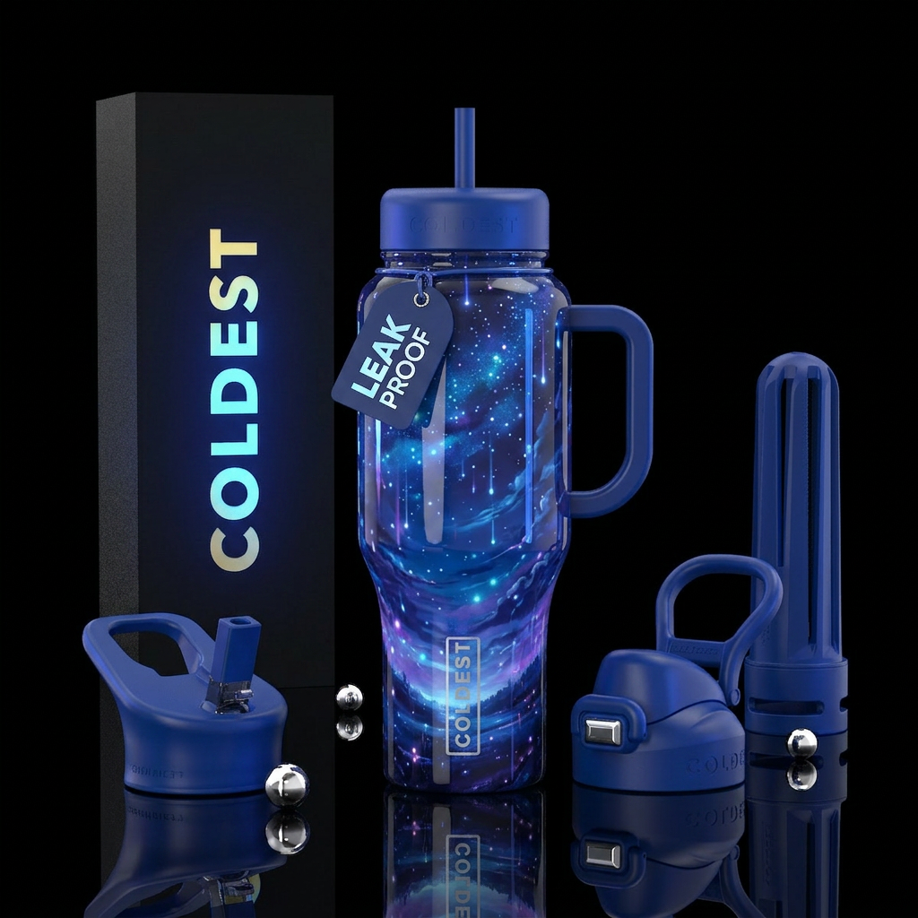 Romanticism, glossy, glowie, alluring, trompe-l'œi... water bottle design