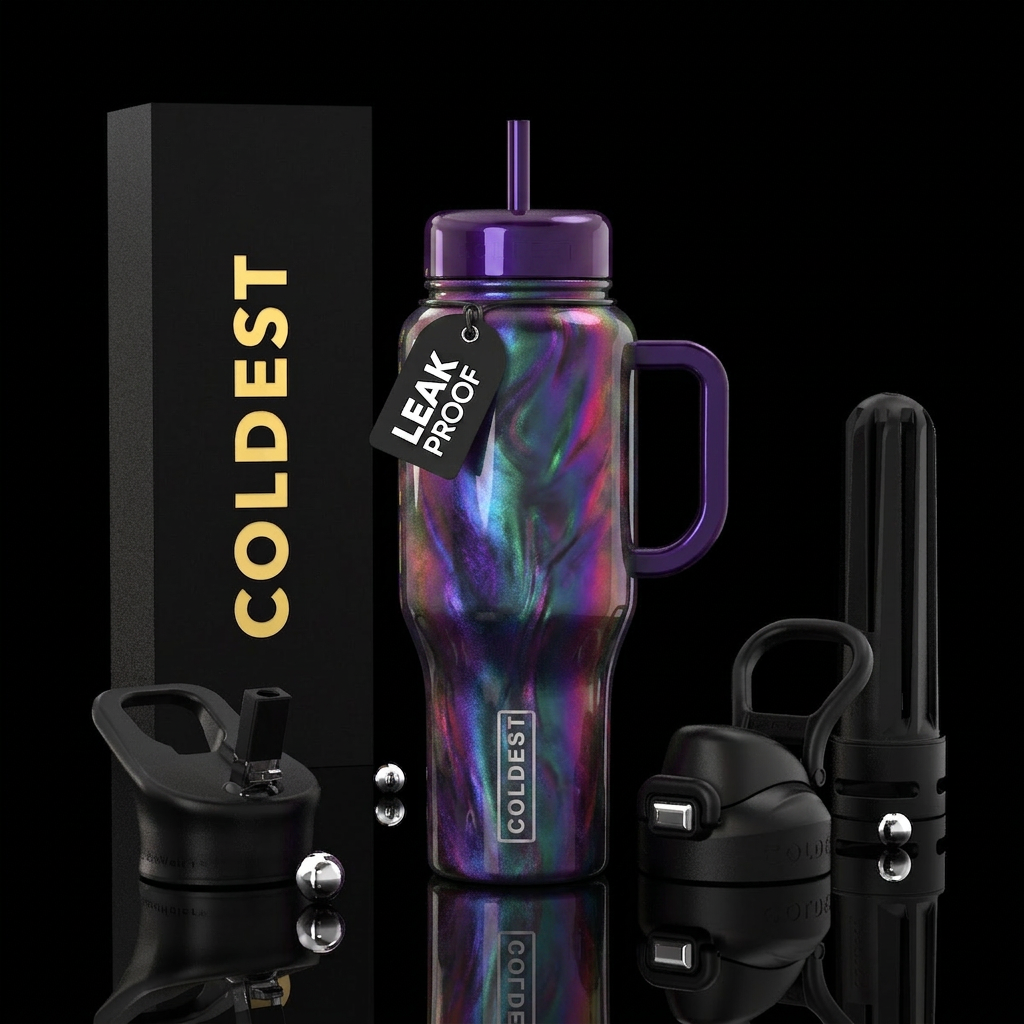 shiftiest lacquers, DEADLY NIGHTSHADE,glossy, glow... water bottle design