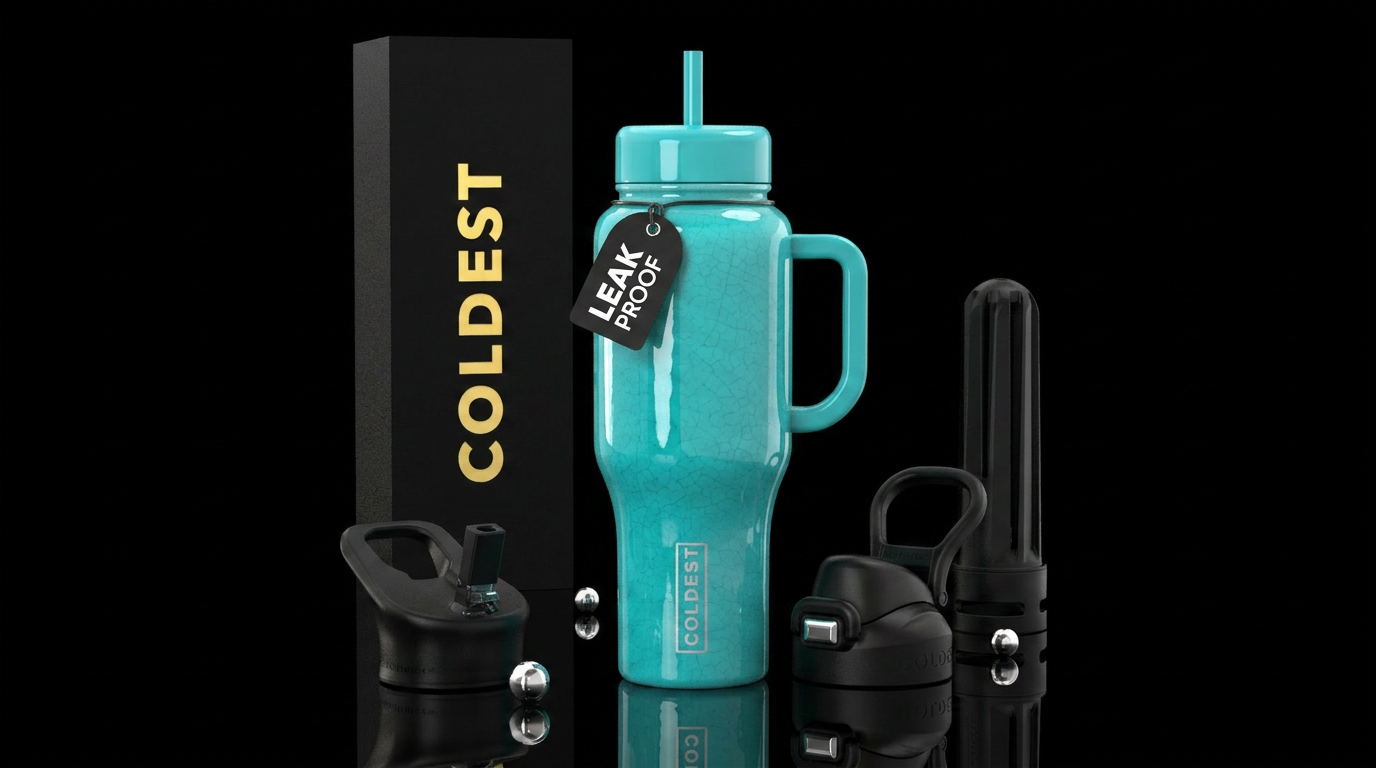 Turquoise glaze,glossy water bottle design