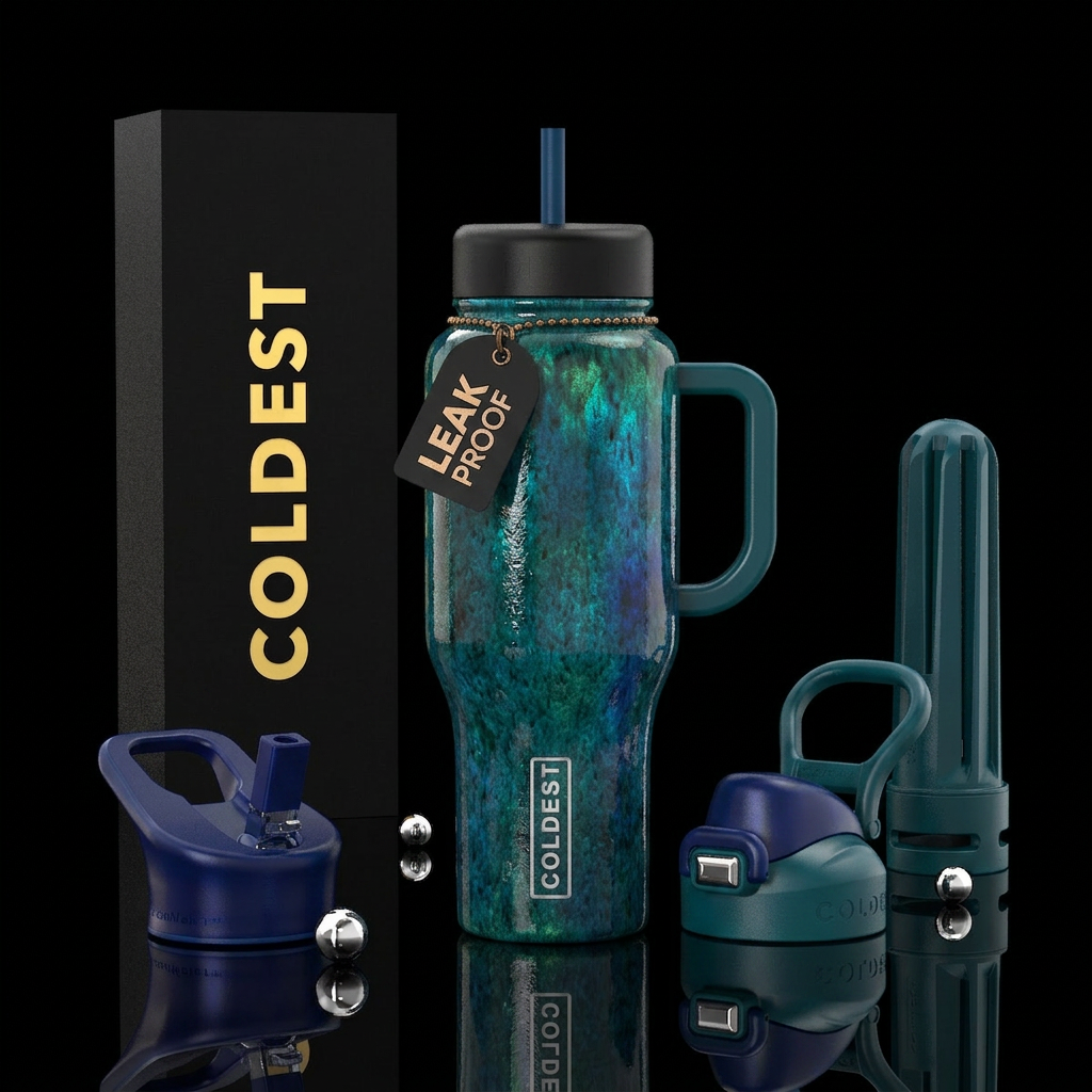 Peacock glaze,glossy water bottle design