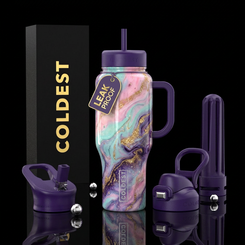 Glossy,seamless, continuous sublimation tumbler wr... water bottle design
