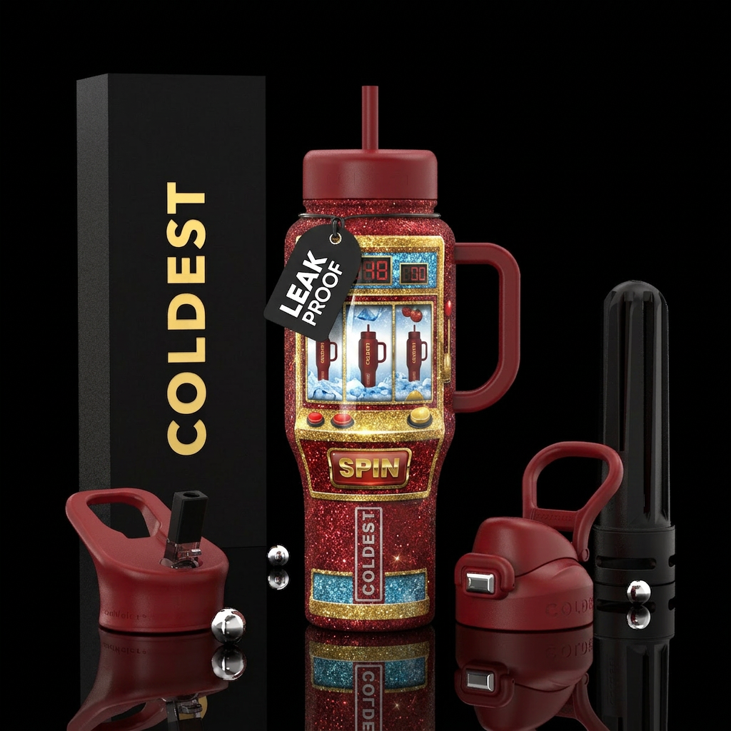 Slot machine with coldest bottles as the jackpot,i... water bottle design