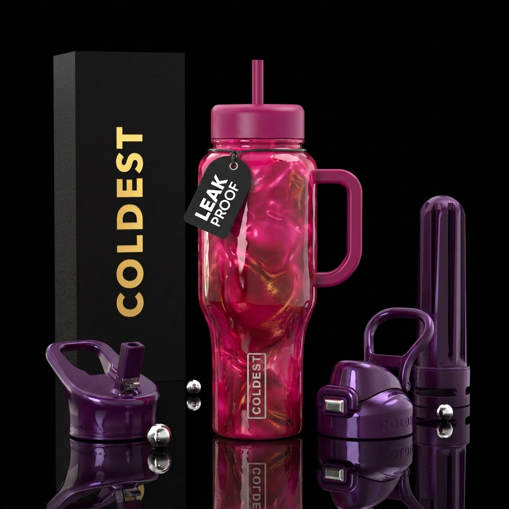 Cocktail, alluring, sassy,savvy, glowie, glossy, t... water bottle design