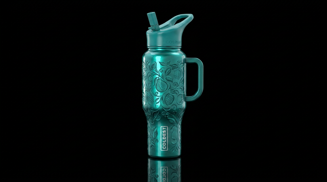 Cocktail, alluring, sassy,savvy, glowie, glossy, t... water bottle design