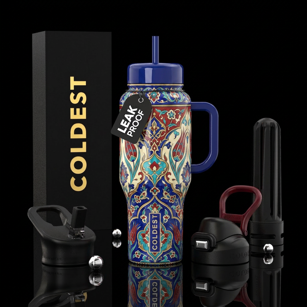 Ottoman Empire,glossy,trompe-l'œil water bottle design