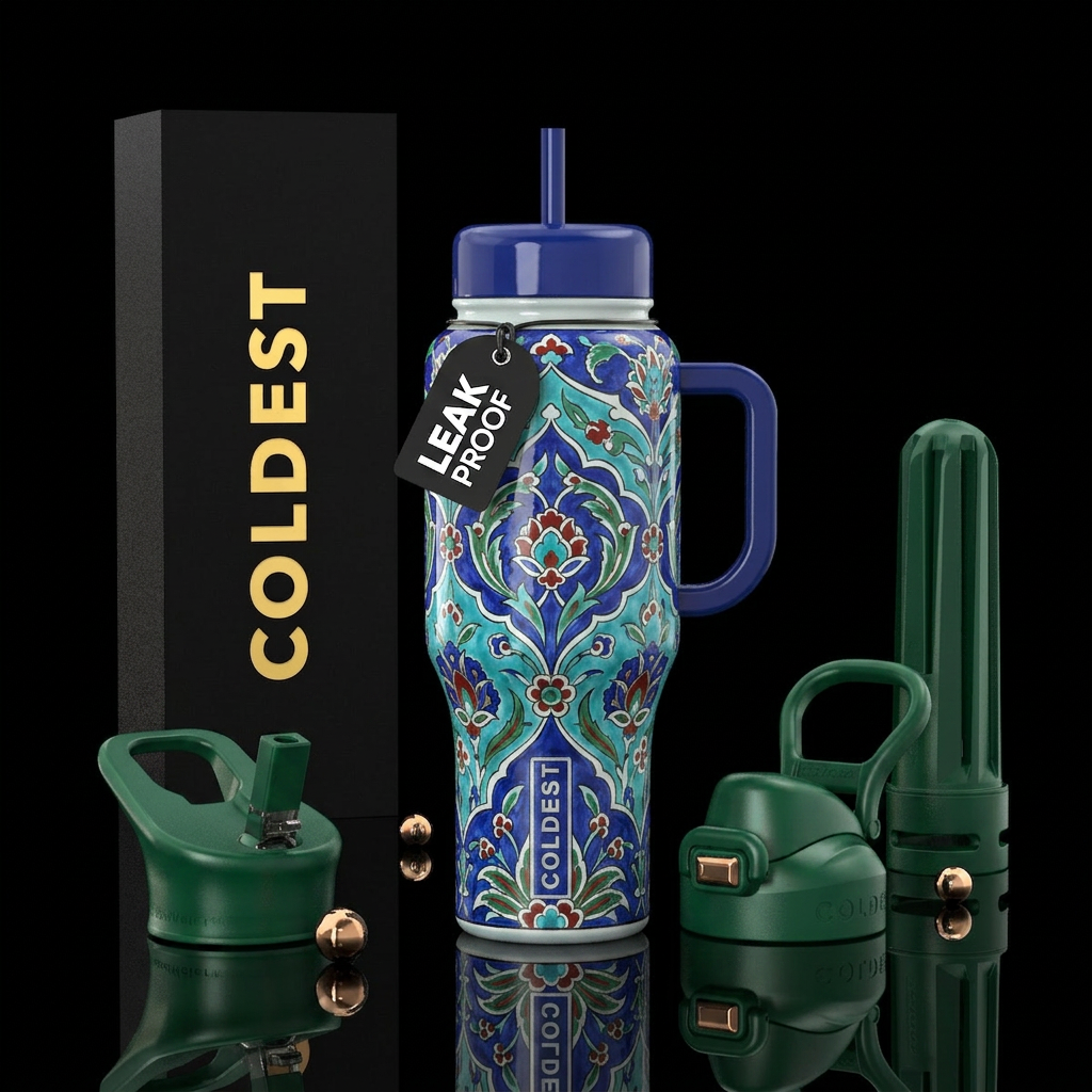 Ottoman Empire,glossy,trompe-l'œil water bottle design