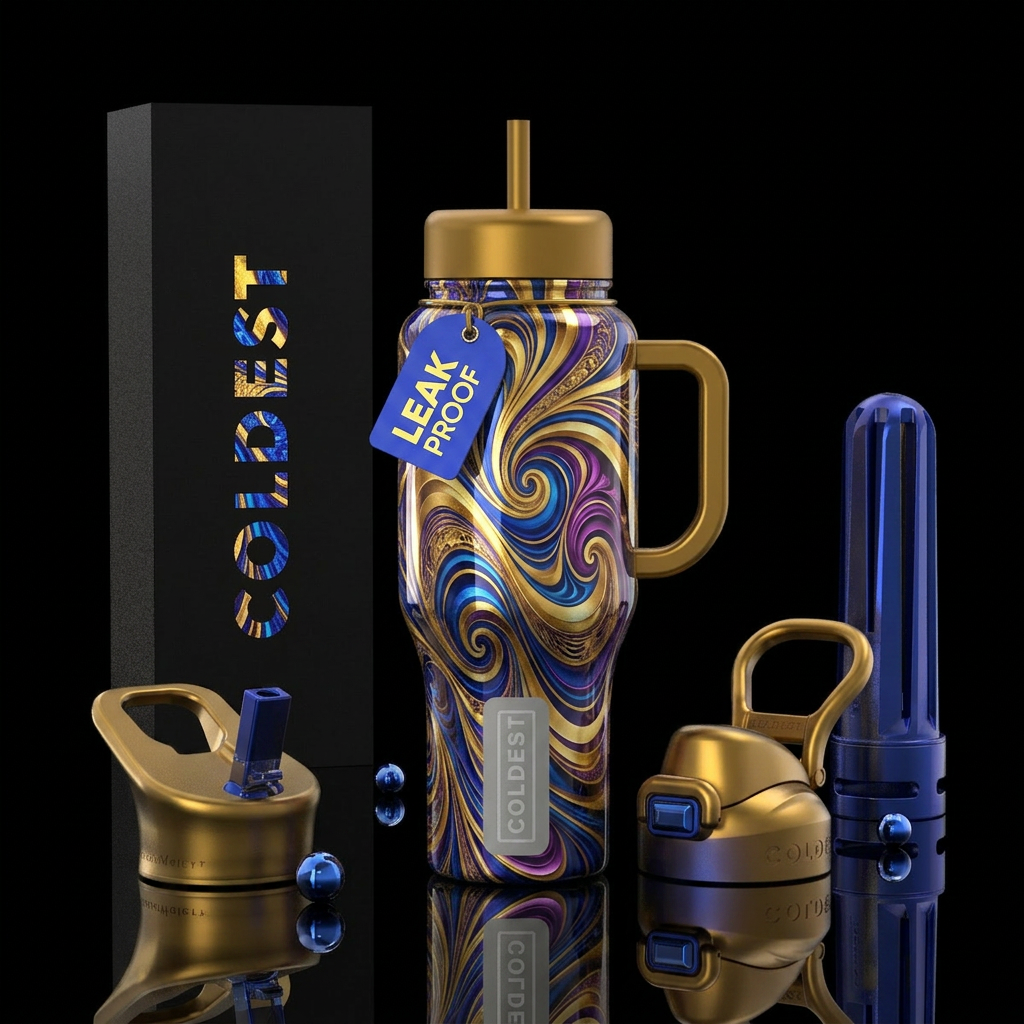 A Gamblers Dream,glossy, trompe-l'œil, provocative... water bottle design