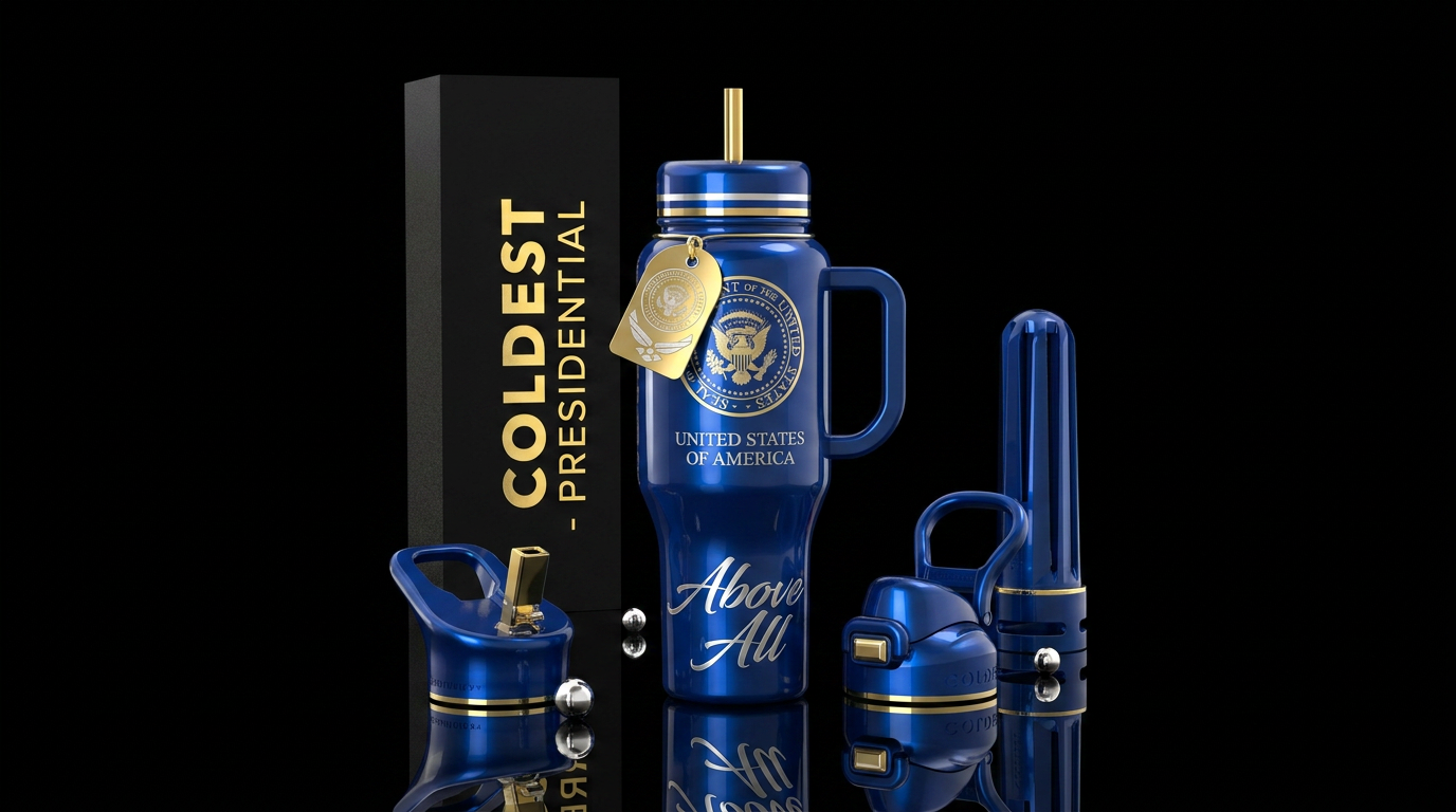 Air force one colors,glossy, water bottle design
