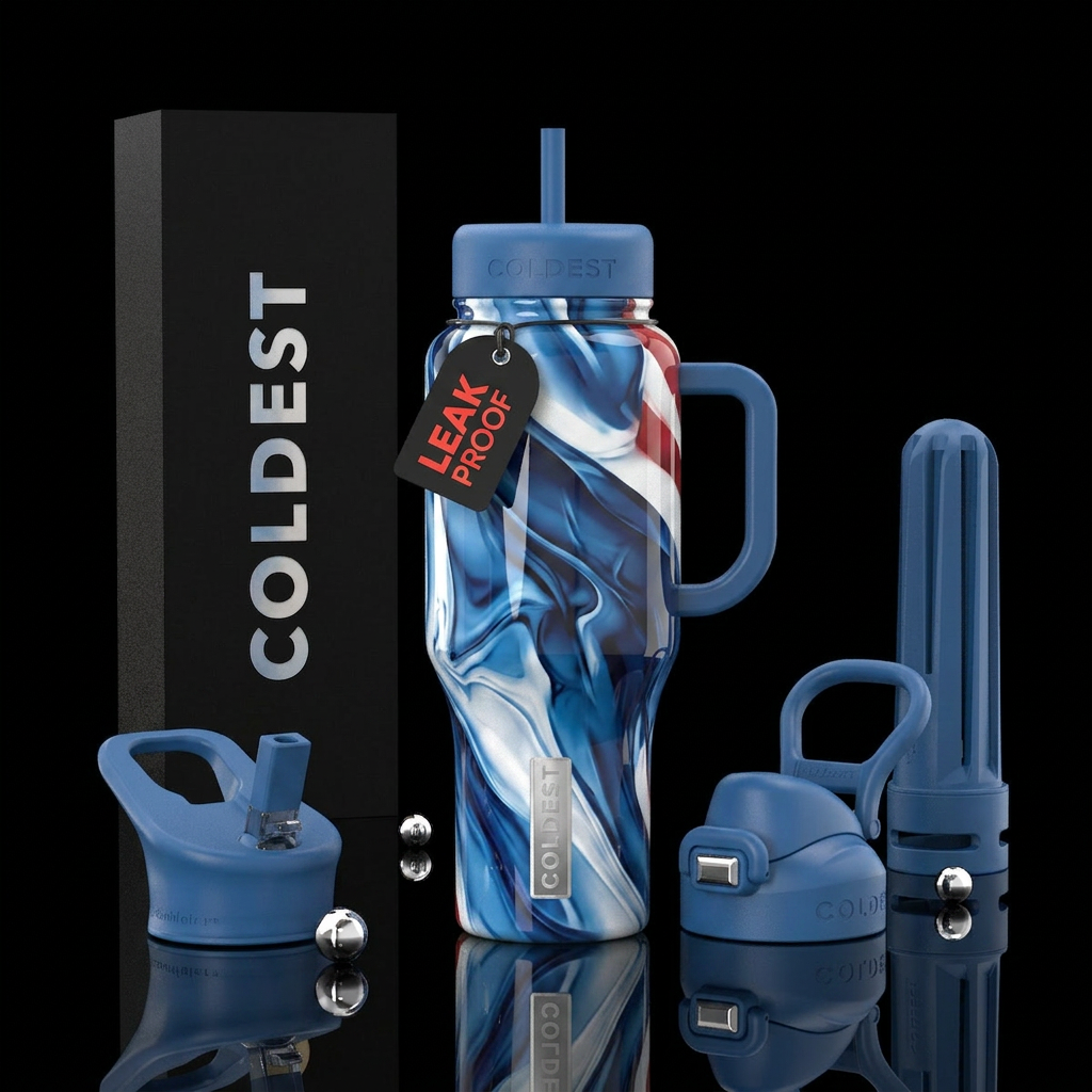 Air force one colors,glossy,abstract water bottle design