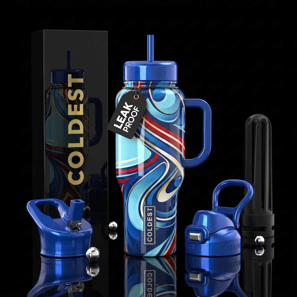 Air force one colors,glossy,abstract water bottle design