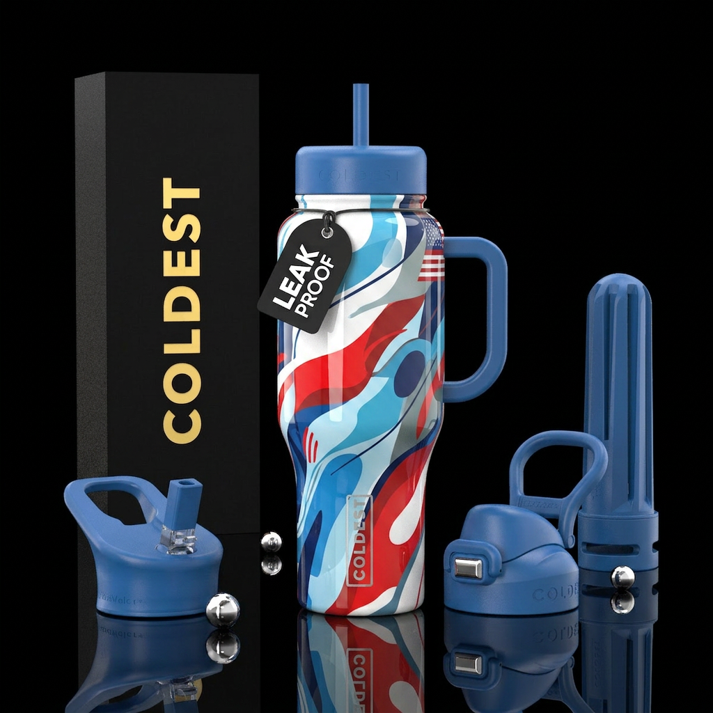 Air force one colors,glossy,abstract , water bottle design