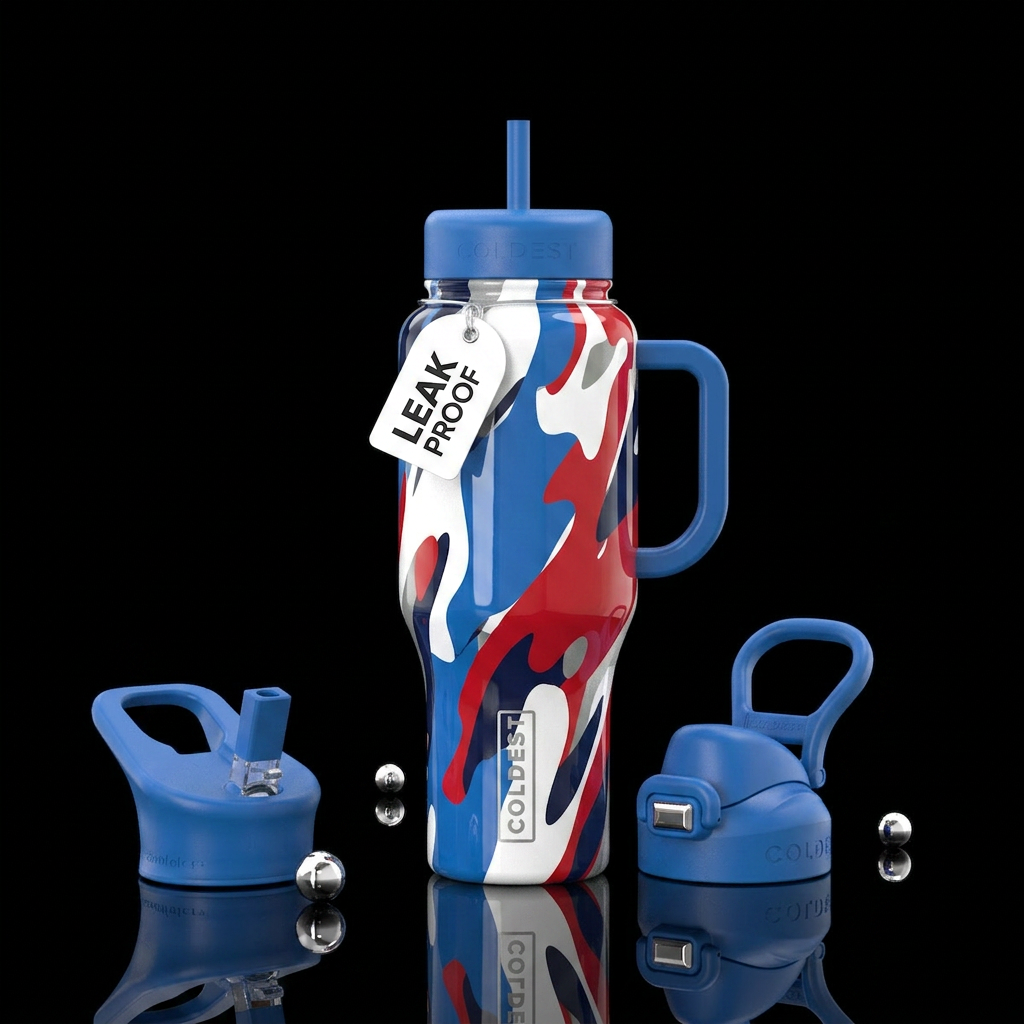 Air force one colors,glossy,abstract , water bottle design