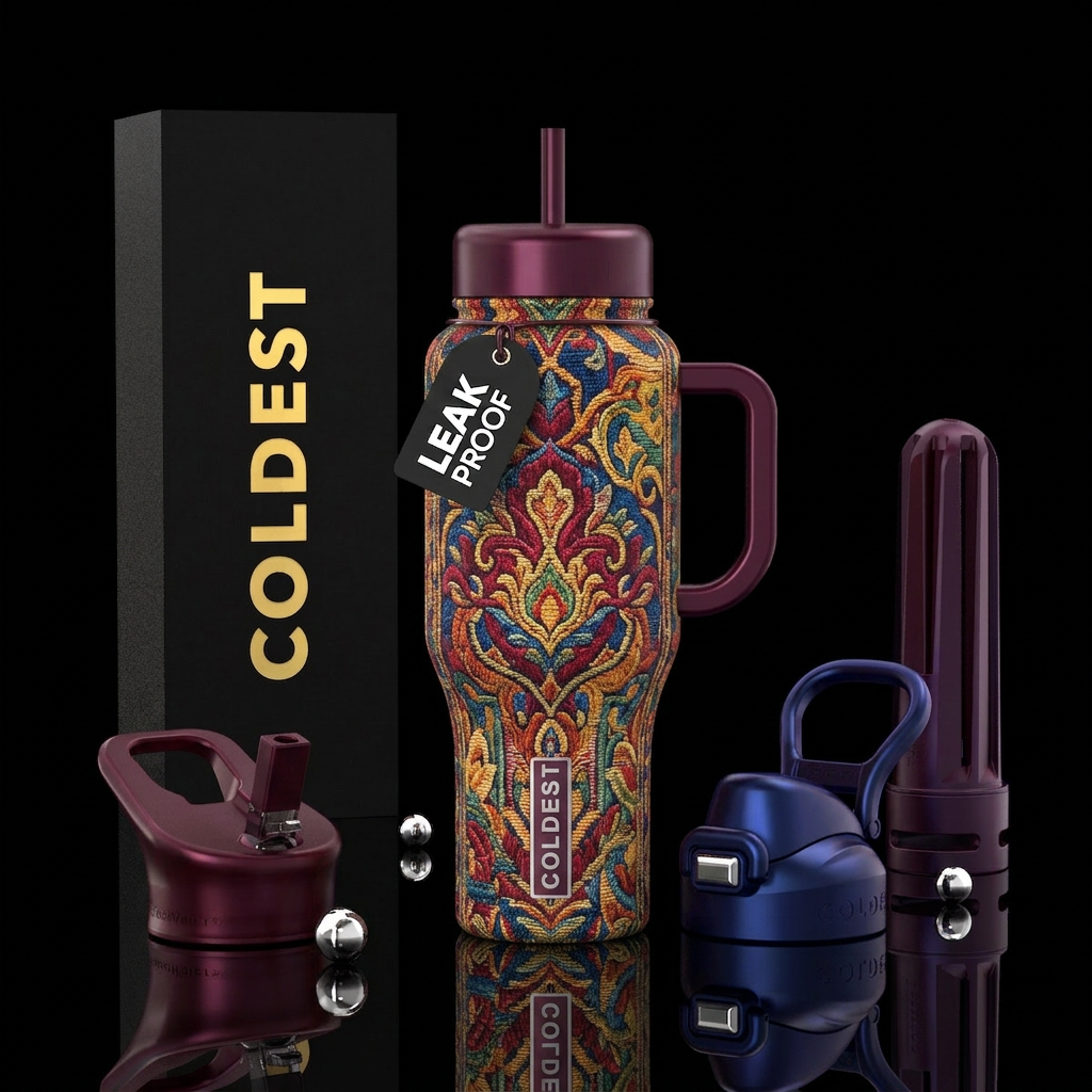 Empire of the tapestry art,glossy, trompe-l'œil ,c... water bottle design