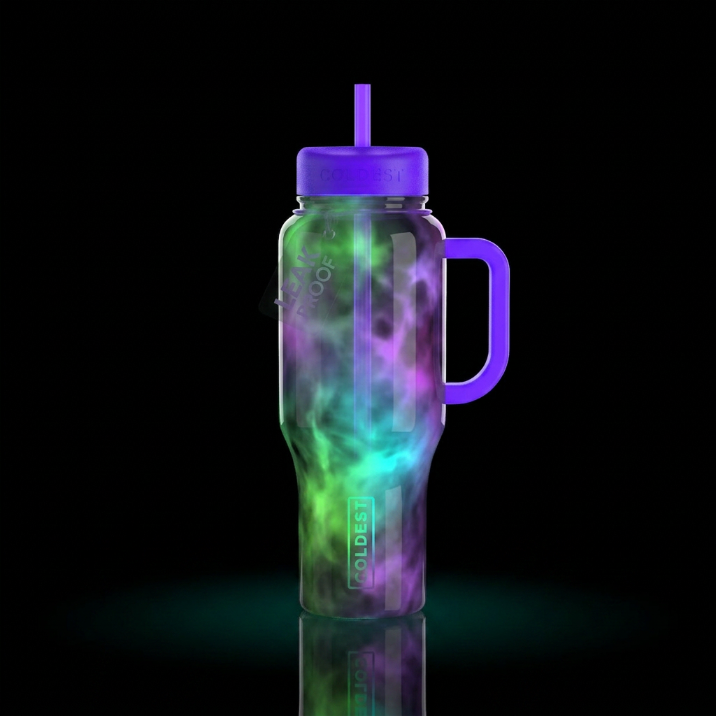 ,eerie feel, , provocative, ,glossy, trompe-l'œil,... water bottle design