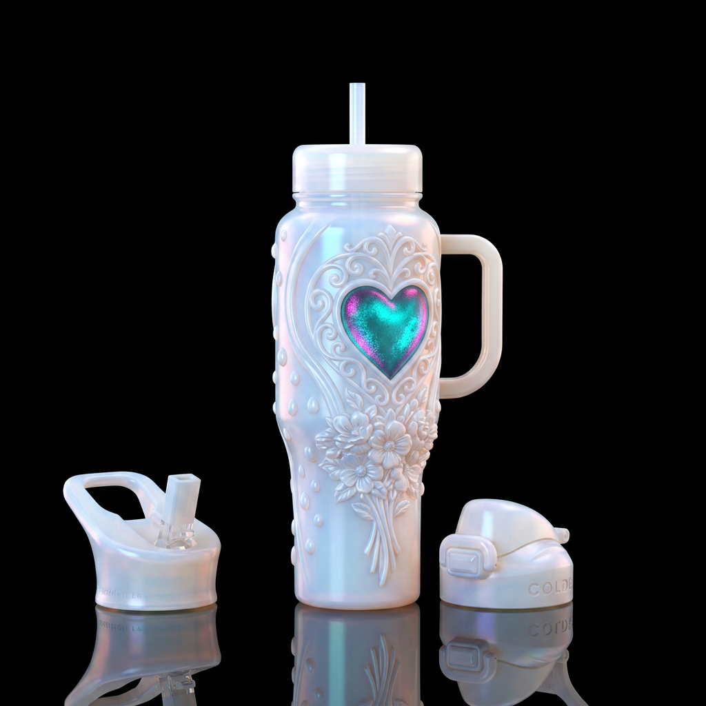 The entire body of the bottle is made from smooth,... water bottle design