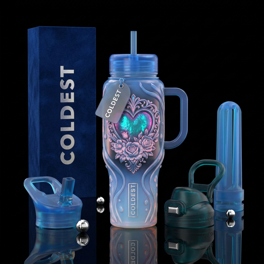 The entire body of the bottle is made from smooth,... water bottle design