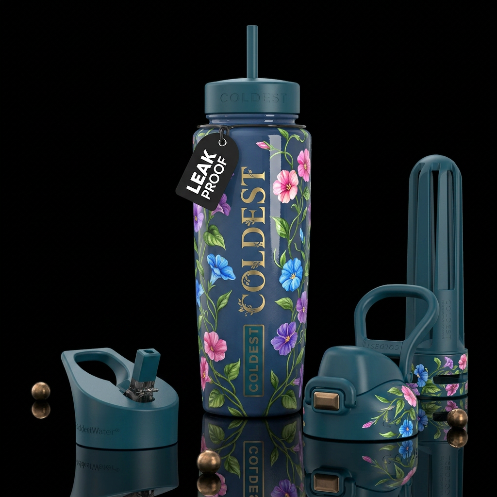 ,glossy,trompe-l'œil, turn bottle into vase with v... water bottle design