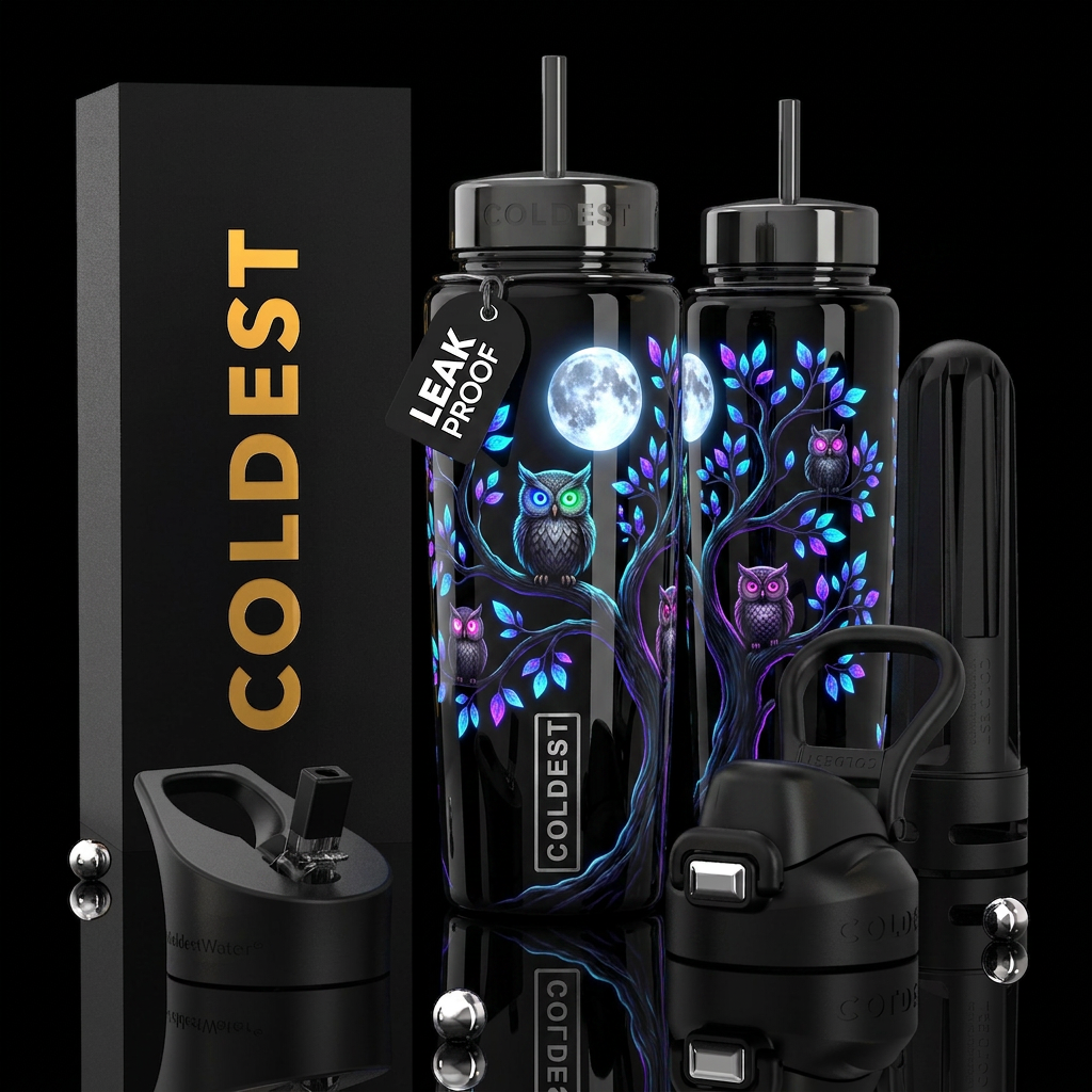flawless, hyper-reflective high-gloss epoxy resin ... water bottle design