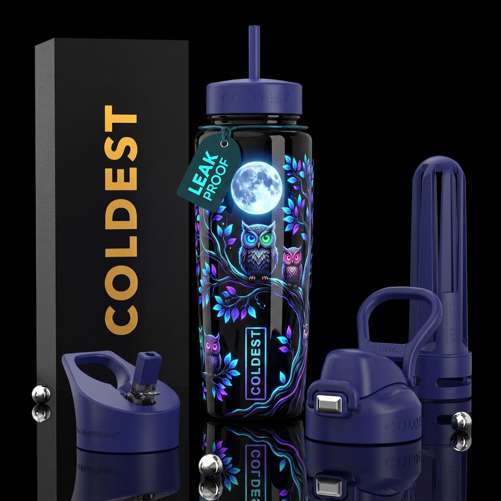 flawless, hyper-reflective high-gloss epoxy resin ... water bottle design
