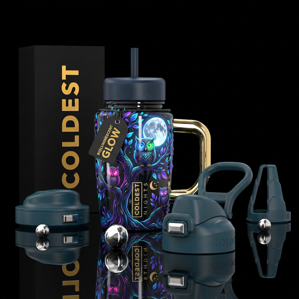 flawless, hyper-reflective high-gloss epoxy resin ... water bottle design