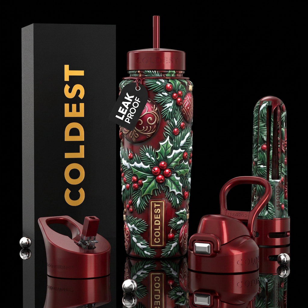 , beautiferous, glossy, trompe-l'œil, mature, , ch... water bottle design