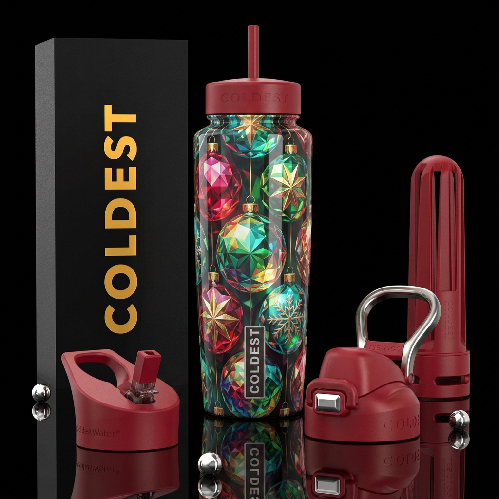 , beautiferous, glossy, trompe-l'œil, mature, , ch... water bottle design