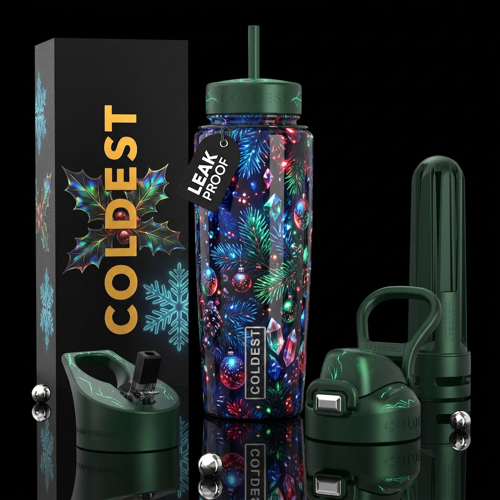 , beautiferous, glossy, trompe-l'œil, mature, , ch... water bottle design