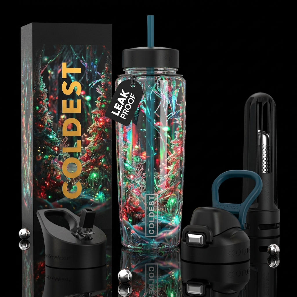 , beautiferous, glossy, trompe-l'œil, mature, , ch... water bottle design