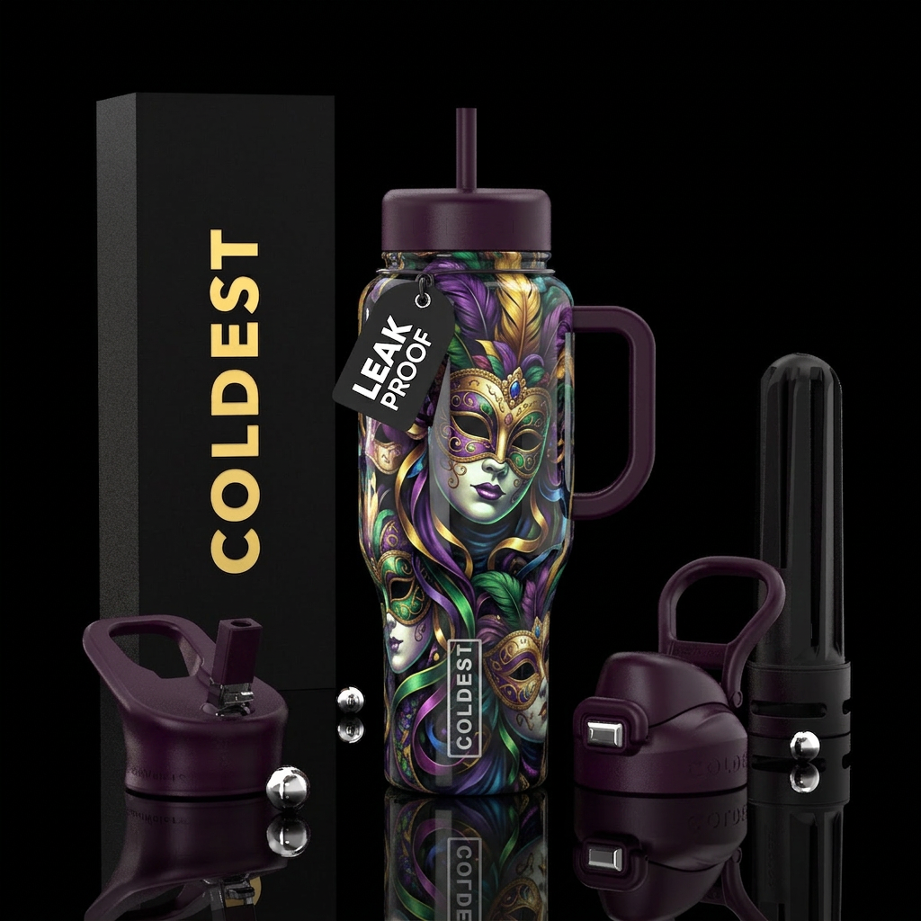 ,parry, enigmatic, unique,glossy, trompe-l'œil,bea... water bottle design