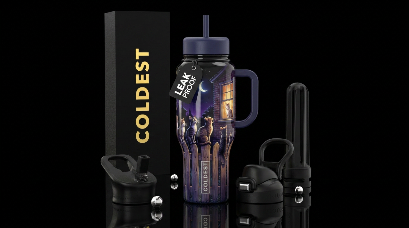 A wooden fence goes around the whole bottle and up... water bottle design