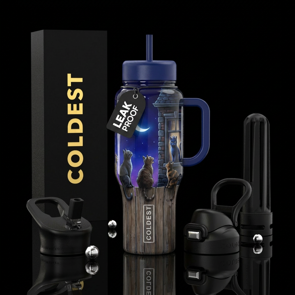 A wooden fence goes around the whole bottle and up... water bottle design