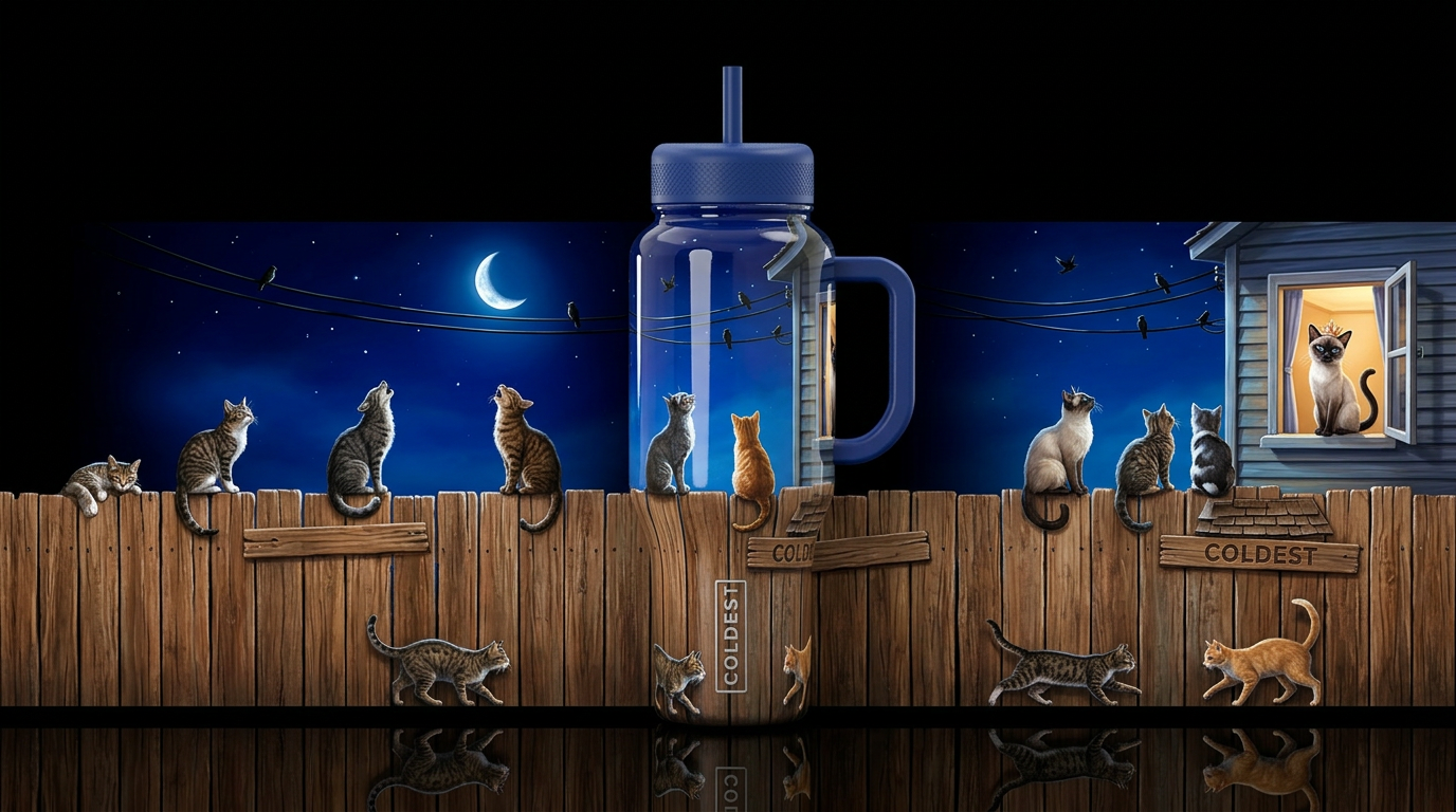 A wooden fence goes around the whole bottle and up... water bottle design